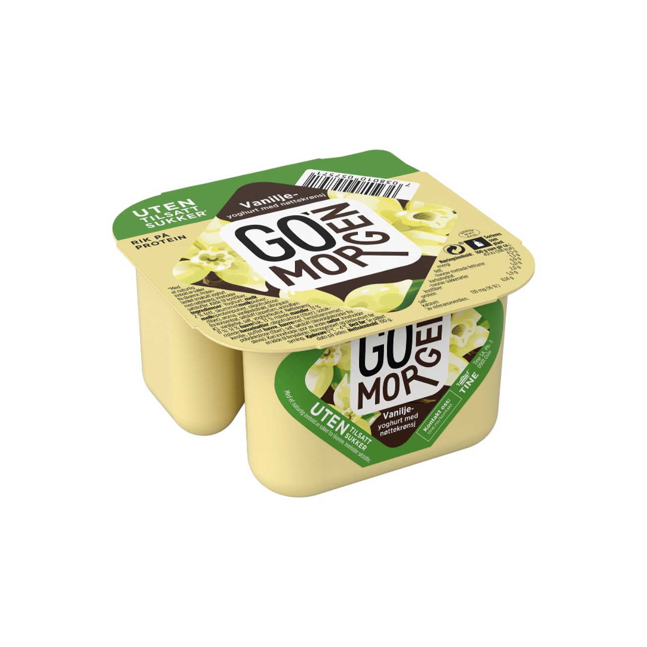 Go'morgen® Yoghurt UTEN Vanilje med nøttekrønsj 