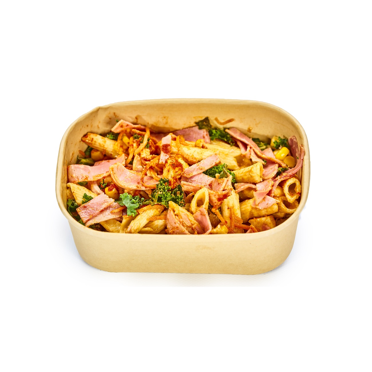 Pastasalat med ost og skinke - Deli`s Kitchen