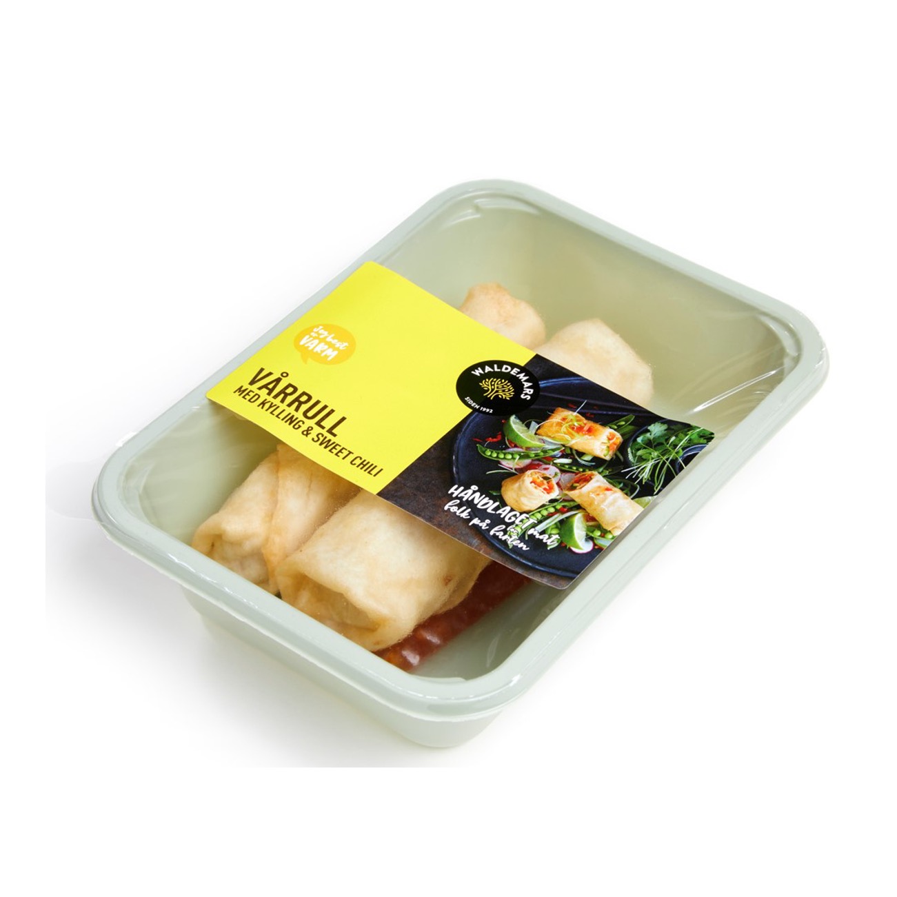 Vårrull Kylling med Sweet Chili -  Anbefales å varme opp -  Waldemars