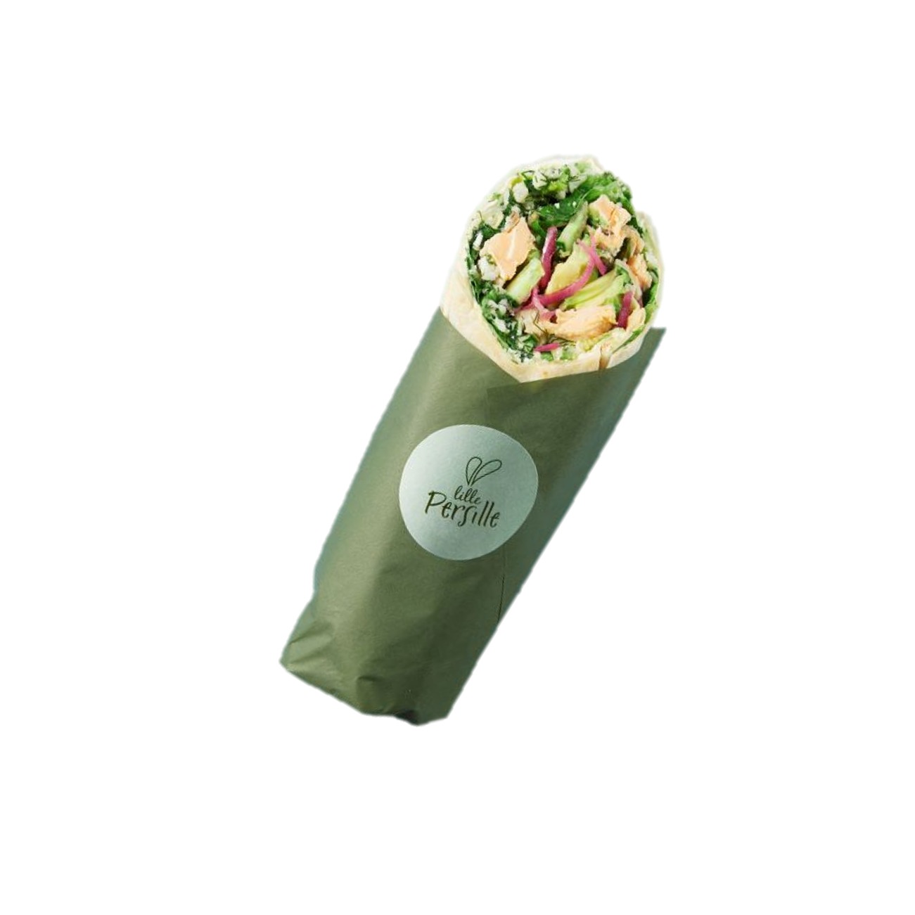 Wrap Bakt laks med mangosaus - Lille Persille