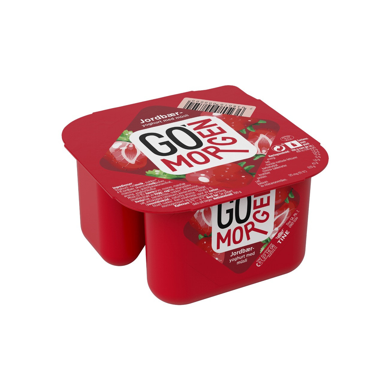 Go'morgen® Jordbæryoghurt m/müsli 