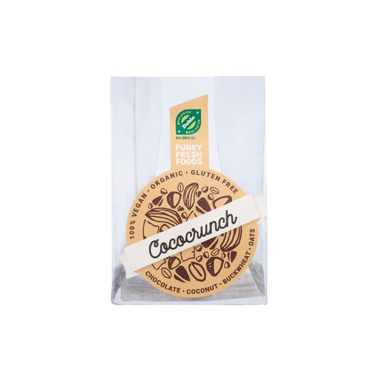 CocoCrunch 1PK - Funky Fresh Foods  (Økologisk, Vegansk, Glutenfritt, Melkefritt og Soyafritt)