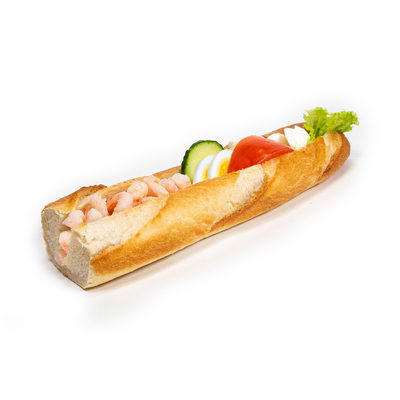 Baguette Egg og reker (Fin) - NorgesCatering