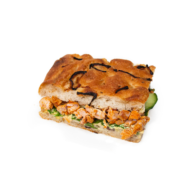 Italiensk Focaccia Kylling, grønnsaker, currymajones - NorgesCatering