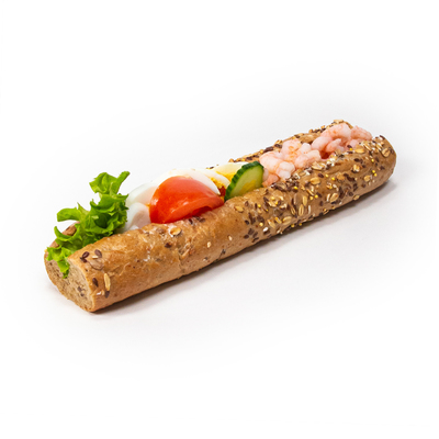 Baguette Egg og reker (Grov) - NorgesCatering