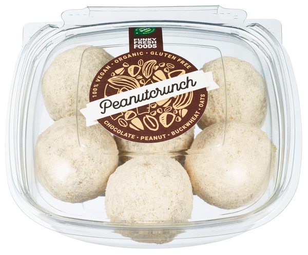 PeanutCrunch 6PK - Funky Fresh Foods  (Økologisk, Vegansk, Glutenfritt, Melkefritt og Soyafritt)